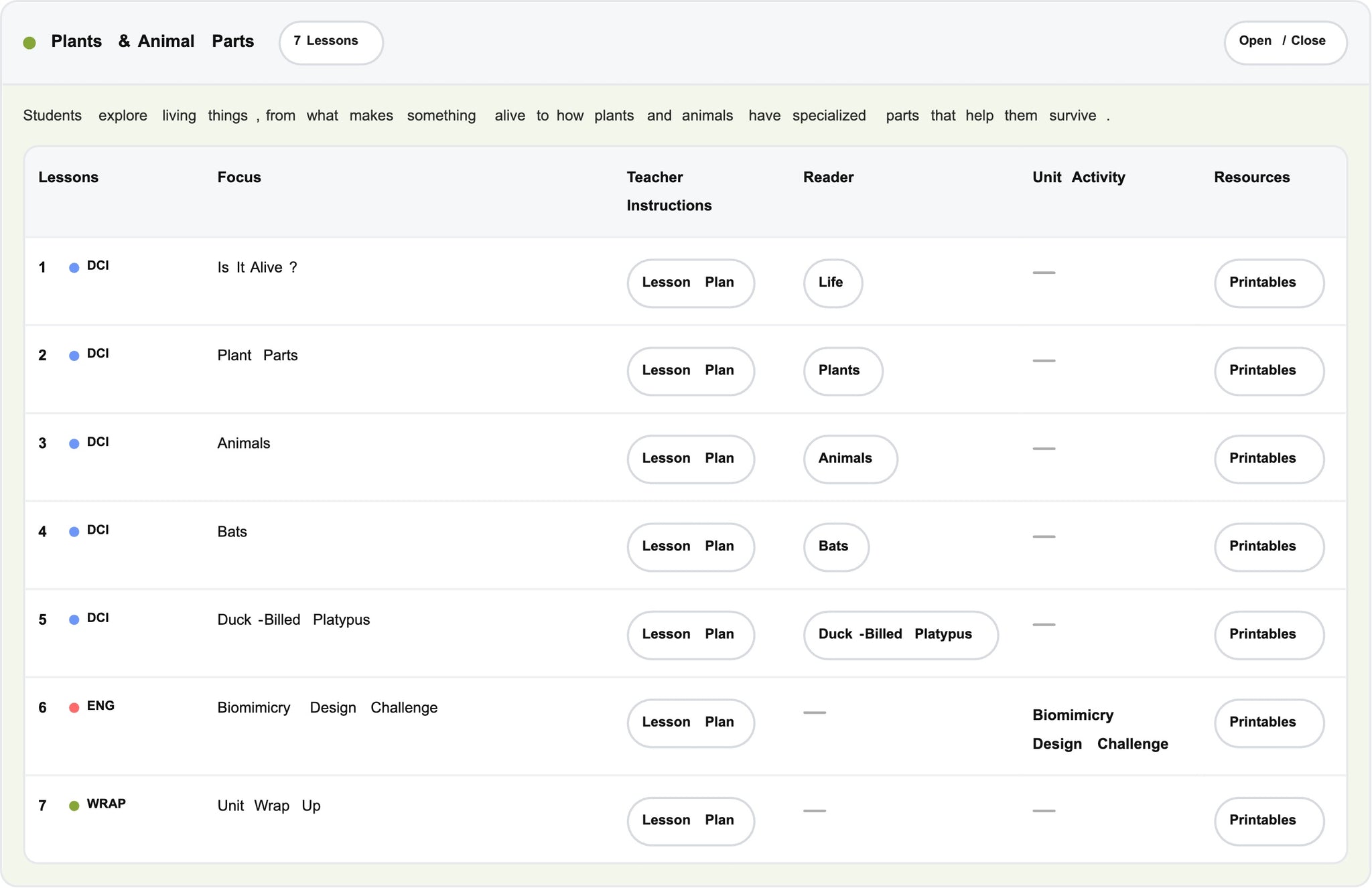 Grade 1 Teaching Dashboard