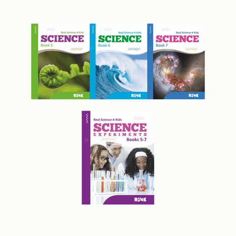 Middle School Science Book Set + Experiment Workbook